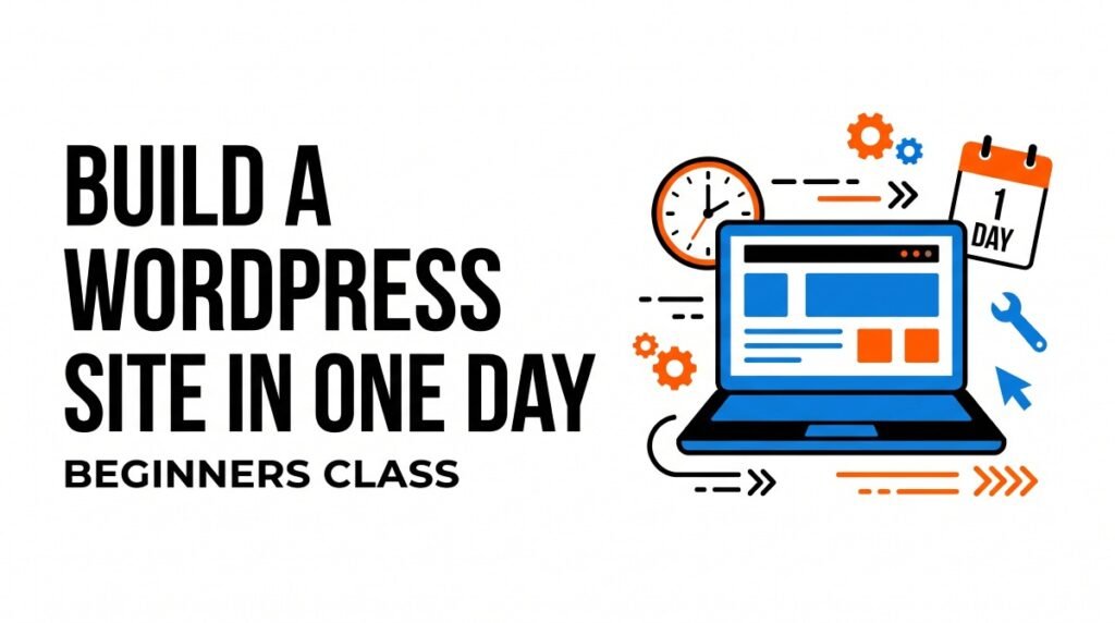 build wordpress site in one day banner